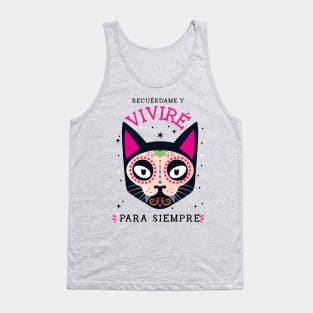 dia de los muertos cat Tank Top